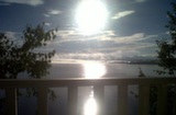 Lever du soleil sur le Lac MÃ©gantic
